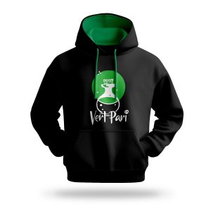 VertParí – Hanorac negru/verde