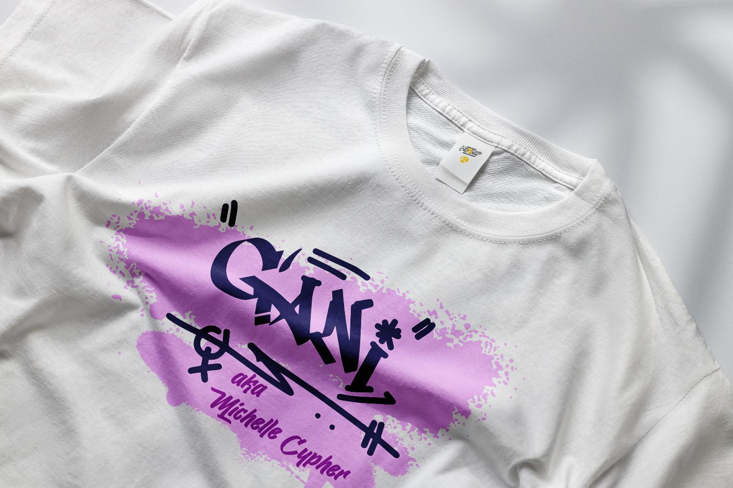 Gani - Tricou (alb / negru) - imagine 2