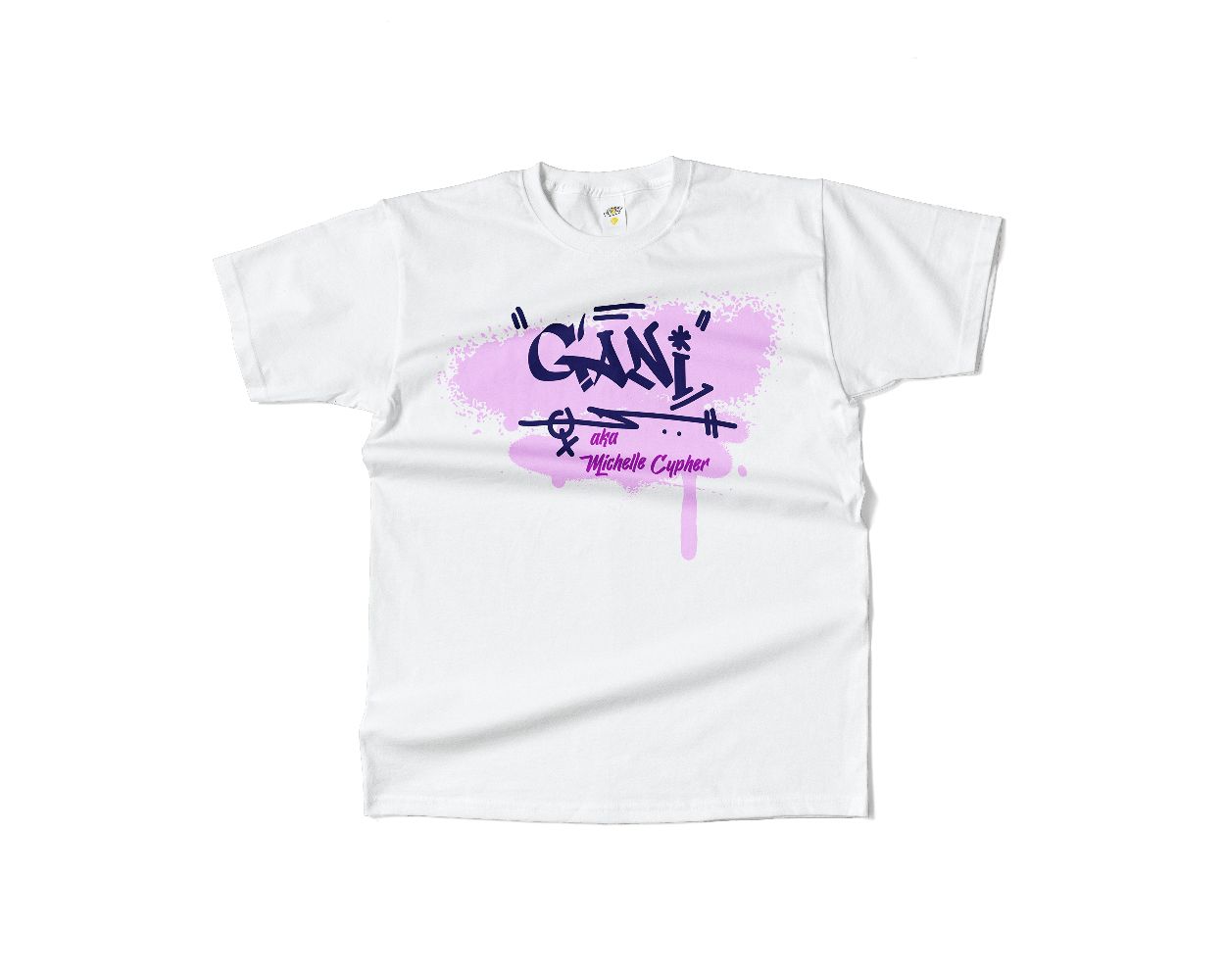 Gani - Tricou (alb / negru)