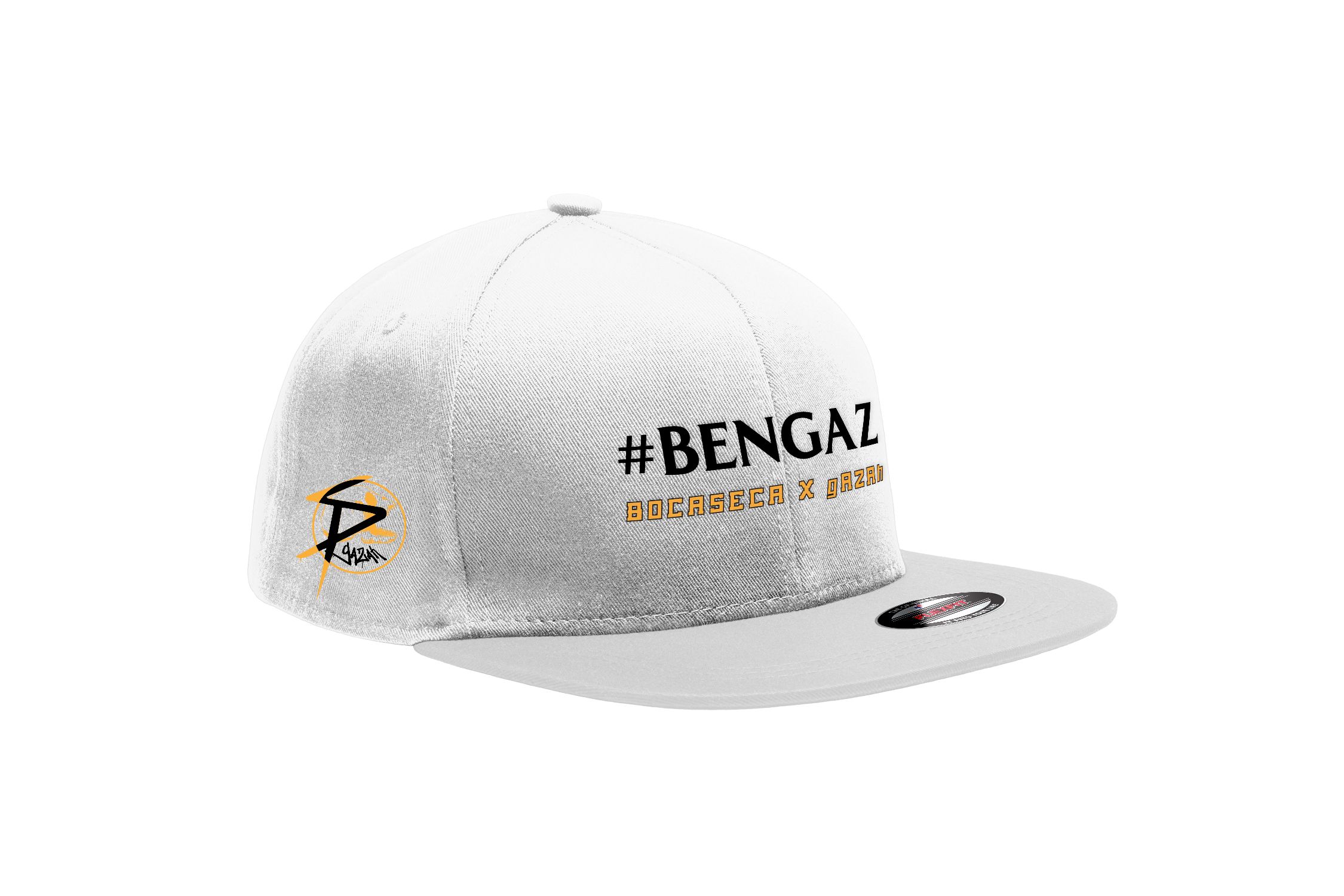 #BENGAZ - Șapcă Premium (alb / negru) - imagine 2