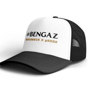 #BENGAZ – Șapcă trucker (alb / negru)