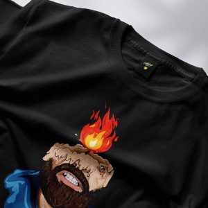 Phunk B – Tricou oversize TSLT3 (alb / negru)