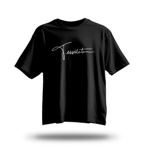 Phunk B – Tricou oversize Tessellata (alb / negru)