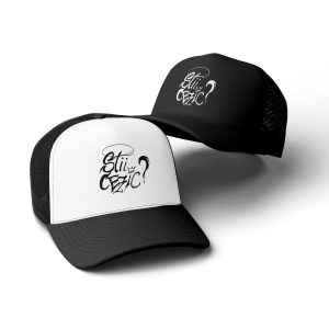 CeZic – Șapcă trucker (alb / negru)